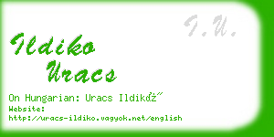 ildiko uracs business card